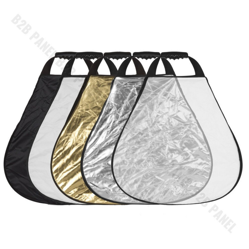 GlareOne Blenda trójkątna 5w1, 80cm, z uchwytem