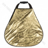 GlareOne Blenda trójkątna 5w1, 80cm, z uchwytem