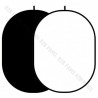 GlareOne Reflector Background 2in1 Black White, 150 x 200 cm