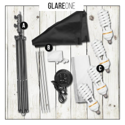 GlareOne Zestaw Oświetlenia Ciągłego SUNNY SQ6X9-1700