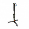 Monopod 3 Legged Thing Alan 5-sekcji, włókna węglowe, udźwig 60 kg z podstawką Docz