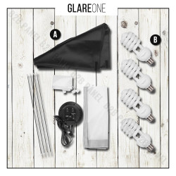 GlareOne Zestaw Oświetlenia Ciągłego SUNNY SQ4X6-900