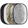 GlareOne Reflector 5in1, 90x120cm, With Handle