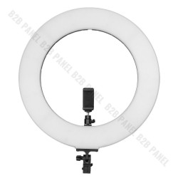 GlareOne Lampa pierścieniowa Led 60W, 3000-6000K, AC / DC