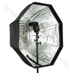GlareOne Octagonal Umbrella Softbox 80 cm with diffuser for reporter lights
