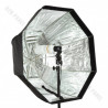 Softbox oktagonalny GlareOne Parasolkowy 80 cm z dyfozorem oraz gridem do lamp reporterskich