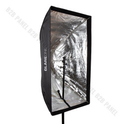 Softbox prostokątny GlareOne Parasolkowy 80x120 cm z dyfozorem do lamp reporterskich