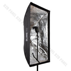 Rectangular Softbox GlareOne Umbrella 80x120 cm, with diffuser for reporter lights