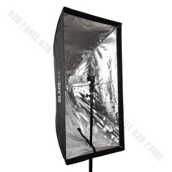 Softbox prostokątny GlareOne Parasolkowy 80x120 cm z dyfozorem do lamp reporterskich