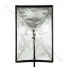Softbox prostokątny GlareOne Parasolkowy 80x120 cm z dyfozorem oraz gridem do lamp reporterskich
