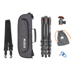 Statyw 3 Legged Thing Albert 2.0 Gray, włókna węglowe, 5-sekcji, udźwig 30kg, głowica Pro Lever