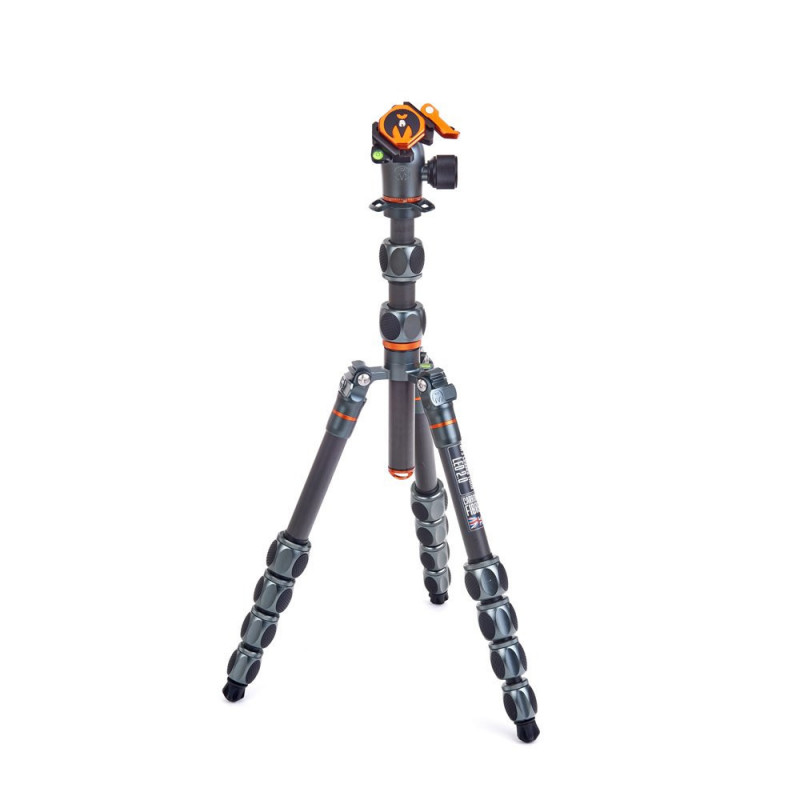 Statyw 3 Legged Thing Leo 2.0 Gray, włókna węglowe, 5-sekcji, udźwig 30kg, głowica Pro Lever