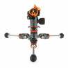 Statyw 3 Legged Thing Leo 2.0 Gray, włókna węglowe, 5-sekcji, udźwig 30kg, głowica Pro Lever