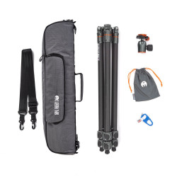 Statyw 3 Legged Thing Winston 2.0 Gray, włókna węglowe, 3-sekcji, udźwig 40kg, głowica Pro Lever