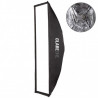 Softbox prostokątny GlareOne szybki montaż Easy Fold 30x120 cm - mocowanie bowens