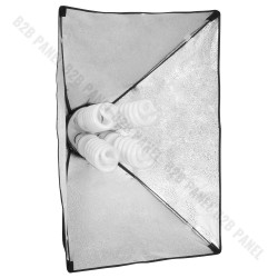 GlareOne Softbox światła ciągłego, 50x70cm, na 4 świetlówki