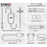 Synco S6M mikrofon krawatowy z odsłuchem