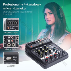 Synco MC4 mikser audio 4 kanałowy