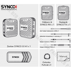 Synco G1 A1 bezprzewodowy system mikrofonowy 2,4 GHz
