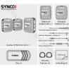 Synco G1 A2 bezprzewodowy system mikrofonowy 2,4 GHz - 2 odbiorniki