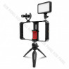 Synco Vlogger Kit 1 zestaw mikrofon M1S, lampa LED BI, uchwyt RIG, statyw