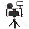Synco Vlogger Kit 1 zestaw mikrofon M1S, lampa LED BI, uchwyt RIG, statyw