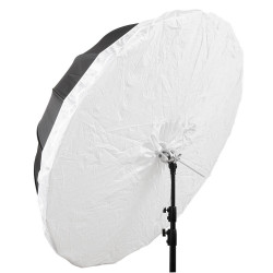 GlareOne Głęboki parasol 135 cm srebrny Orb 135 Silver