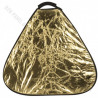 GlareOne Reflector Triangle 2in1 Silver Gold, 30cm