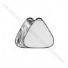 GlareOne Reflector Triangle 2in1 Silver White, 30cm