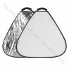 GlareOne Reflector Triangle 2in1 Silver White, 60cm
