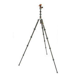 Statyw 3 Legged Thing Bucky Grey, włókna węglowe, 5-sekcji, udźwig 30kg, głowica Airhed VU