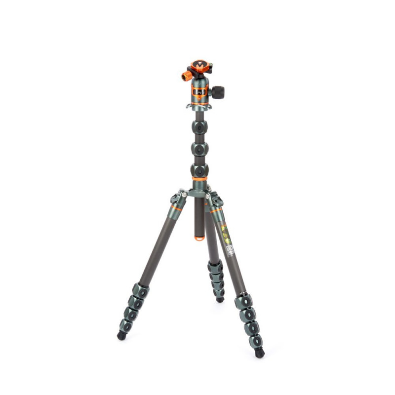 Statyw 3 Legged Thing Bucky Grey, włókna węglowe, 5-sekcji, udźwig 30kg, głowica Airhed VU