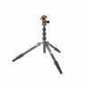 Statyw 3 Legged Thing Bucky Grey, włókna węglowe, 5-sekcji, udźwig 30kg, głowica Airhed VU
