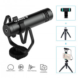 Synco M1P mikrofon nakamerowy + mini statyw + uchwyt mobilny