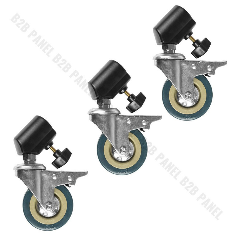 GlareOne Wheels For Light Stands 16-22mm
