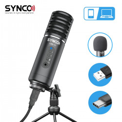 Synco V1 mikrofon USB z odsłuchem - pojemnościowy