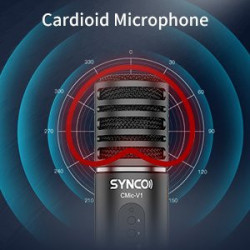 Synco V1 mikrofon USB z odsłuchem - pojemnościowy