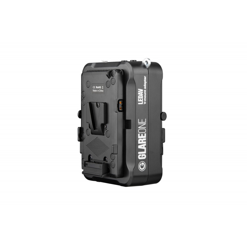 GlareOne LEDAV Battery Power Adapter for V-mount batteries