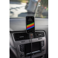Peak Design Mobile Car Mount VHB Charging - Magnetyczny Uchwyt Samochodowy Do Telefonu z Bezp. Ładowarką - Czarny