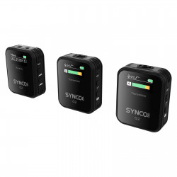 Synco G2 A2 bezprzewodowy system mikrofonowy z ekranem 2,4 GHz - 2 odbiorniki