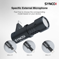 Synco U1L mikrofon kardioidalny do smartfonów - tabletów - złącze Lightning