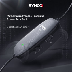 Synco S6M2 mikrofon krawatowy z odsłuchem i filtrem LowCut