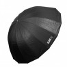 GlareOne Głęboki parasol 110 cm srebrny Orb 110 Silver