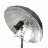GlareOne Głęboki parasol 110 cm srebrny Orb 110 Silver