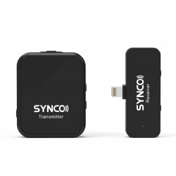 Synco G1L bezprzewodowy system mikrofonowy Apple Lighting with MFI, 1 nadajnik, 1 odbiornik, 1 konektor