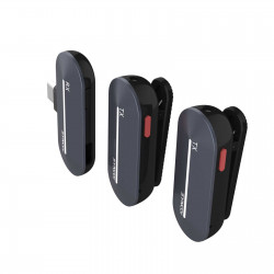 Synco P2T bezprzewodowy system mikrofonowy USB-C, 2 nadajniki, 1 odbiornik, grey-blue
