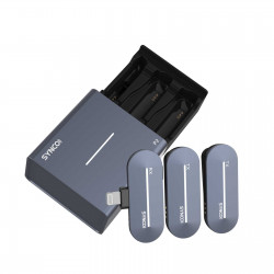 Synco P2L bezprzewodowy system mikrofonowy Lighting, 2 nadajniki, 1 odbiornik, grey-blue