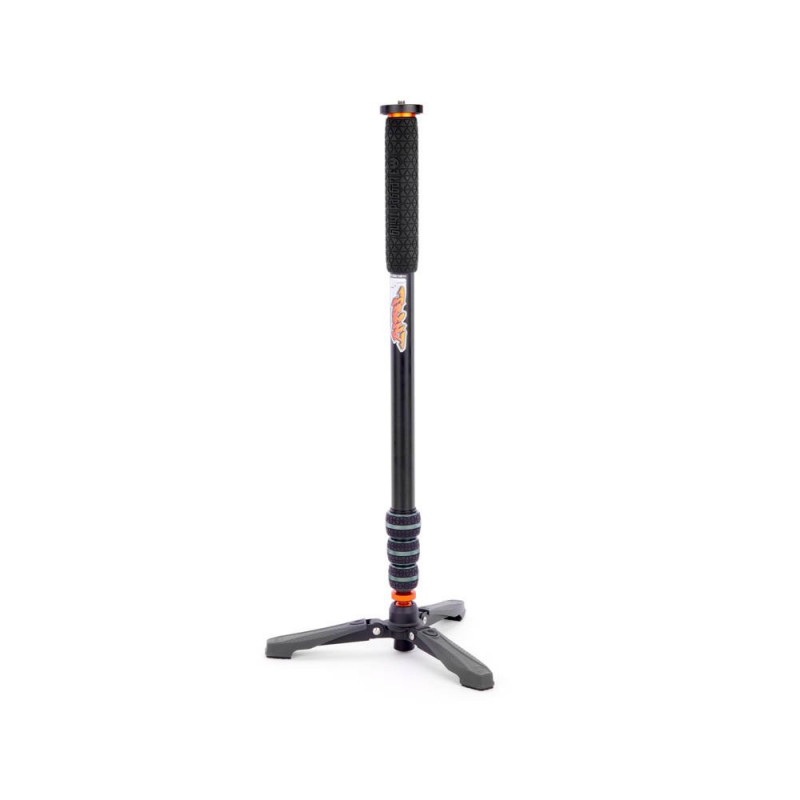 Monopod 3 Legged Thing Trent Kit 2.0 Grey 4 sekcje, stopy magnezu, udźwig 30 kg z podstawką Docz2