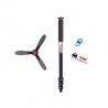 Monopod 3 Legged Thing Trent Kit 2.0 Grey 4 sekcje, stopy magnezu, udźwig 30 kg z podstawką Docz2