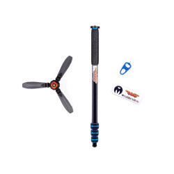 Monopod 3 Legged Thing Trent Kit 2.0 Blue 4 sekcje, stopy magnezu, udźwig 30 kg z podstawką Docz2
